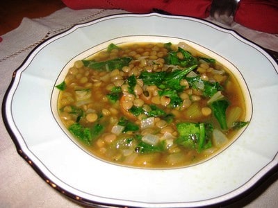 Lentil ayurvedic soup 

